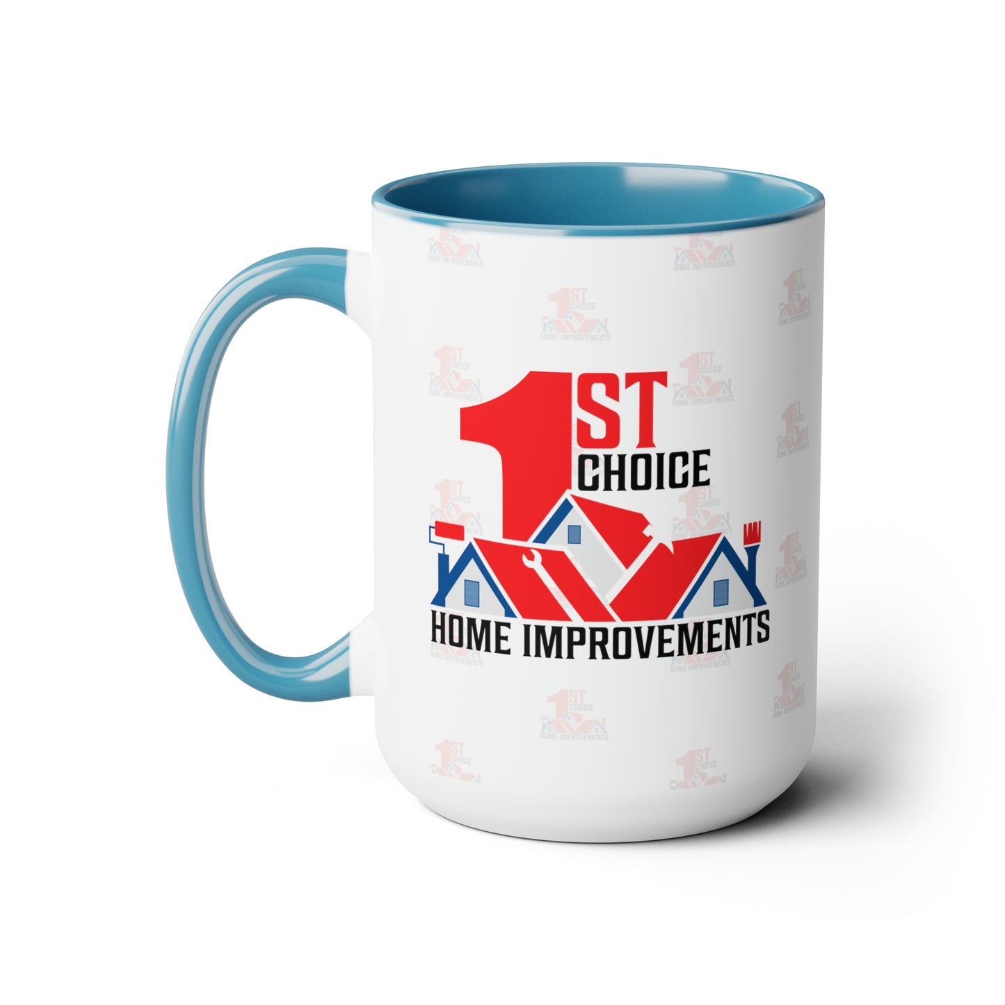 1st Choice Alternative Logo Two-Tone Coffee Mugs, 15oz
