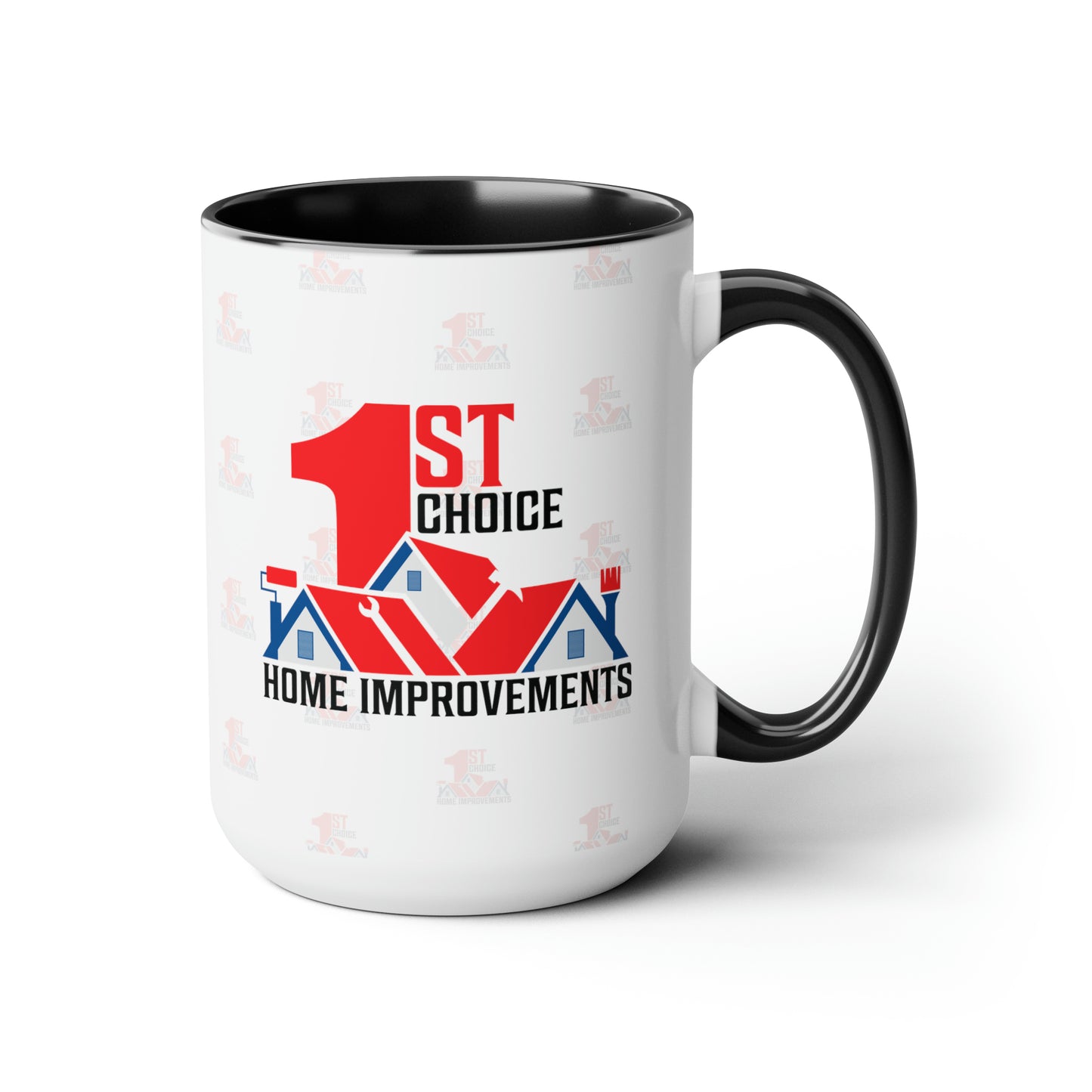 1st Choice Alternative Logo Two-Tone Coffee Mugs, 15oz