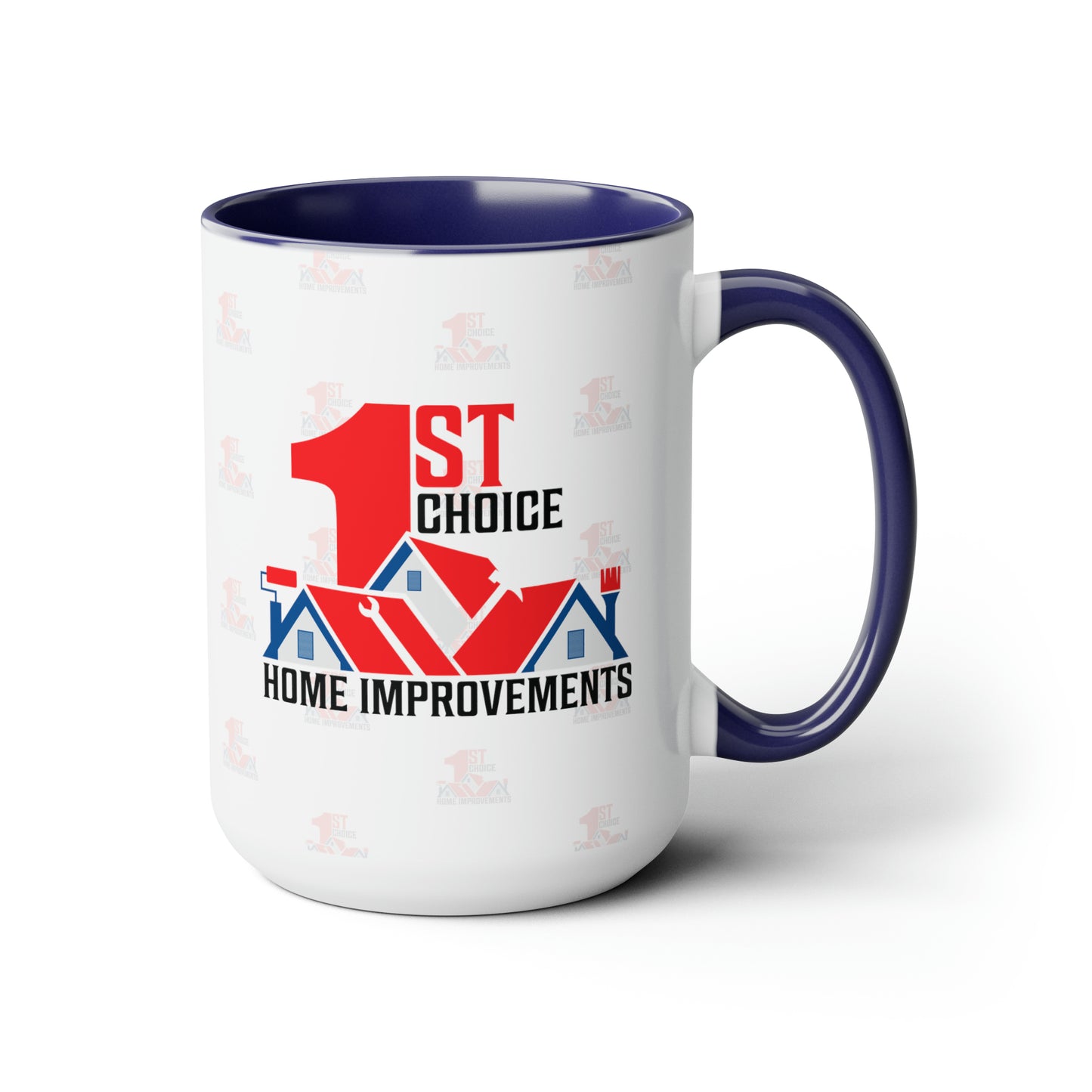 1st Choice Alternative Logo Two-Tone Coffee Mugs, 15oz