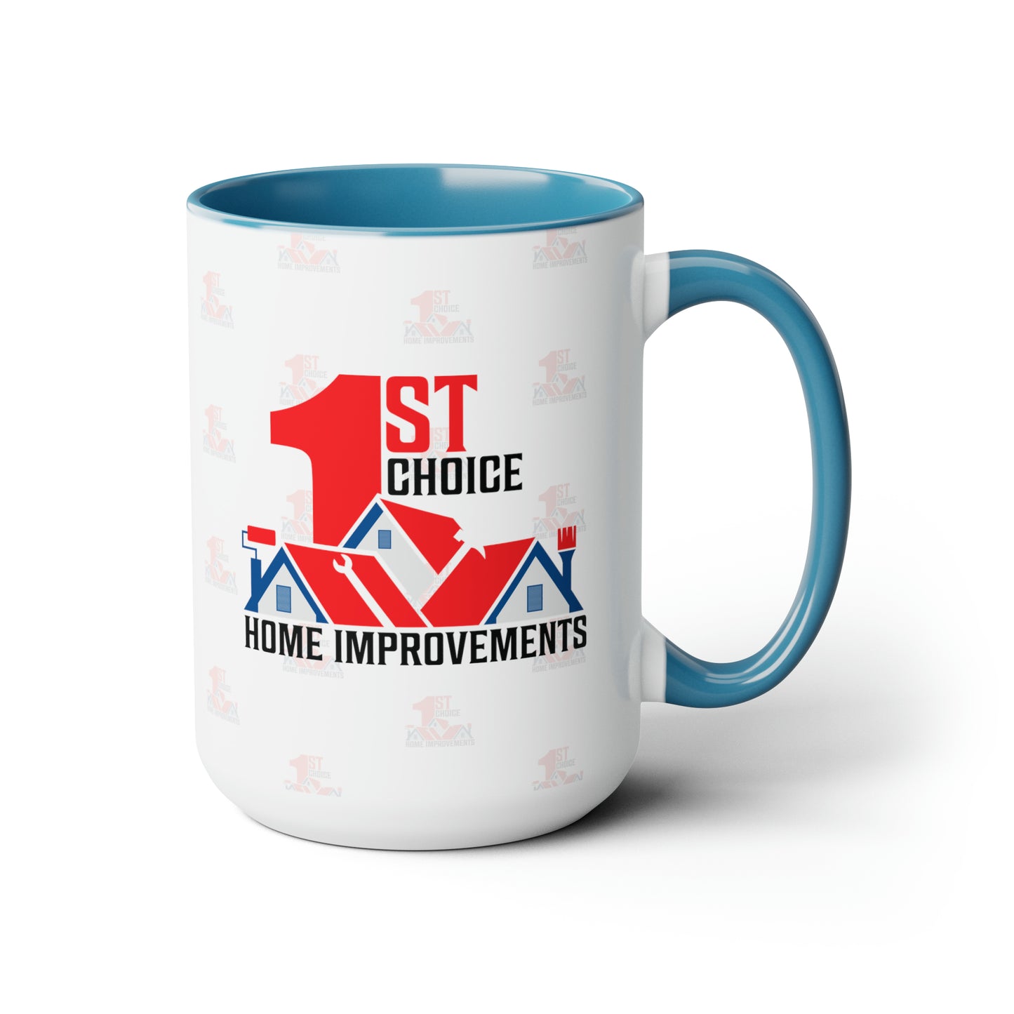 1st Choice Alternative Logo Two-Tone Coffee Mugs, 15oz
