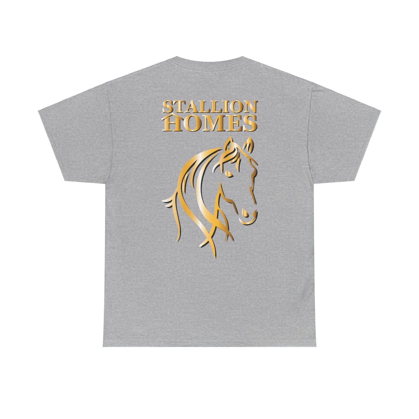 Stallion Homes Gold Back Only Heavy Cotton Tee