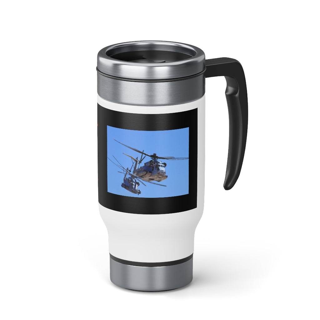 Dark Grey HMH-465 Stainless Steel Travel Mug with Handle, 14oz