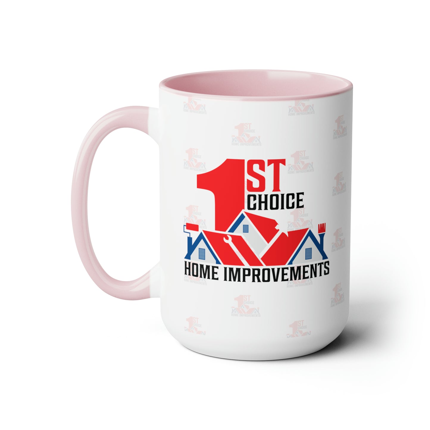 1st Choice Alternative Logo Two-Tone Coffee Mugs, 15oz