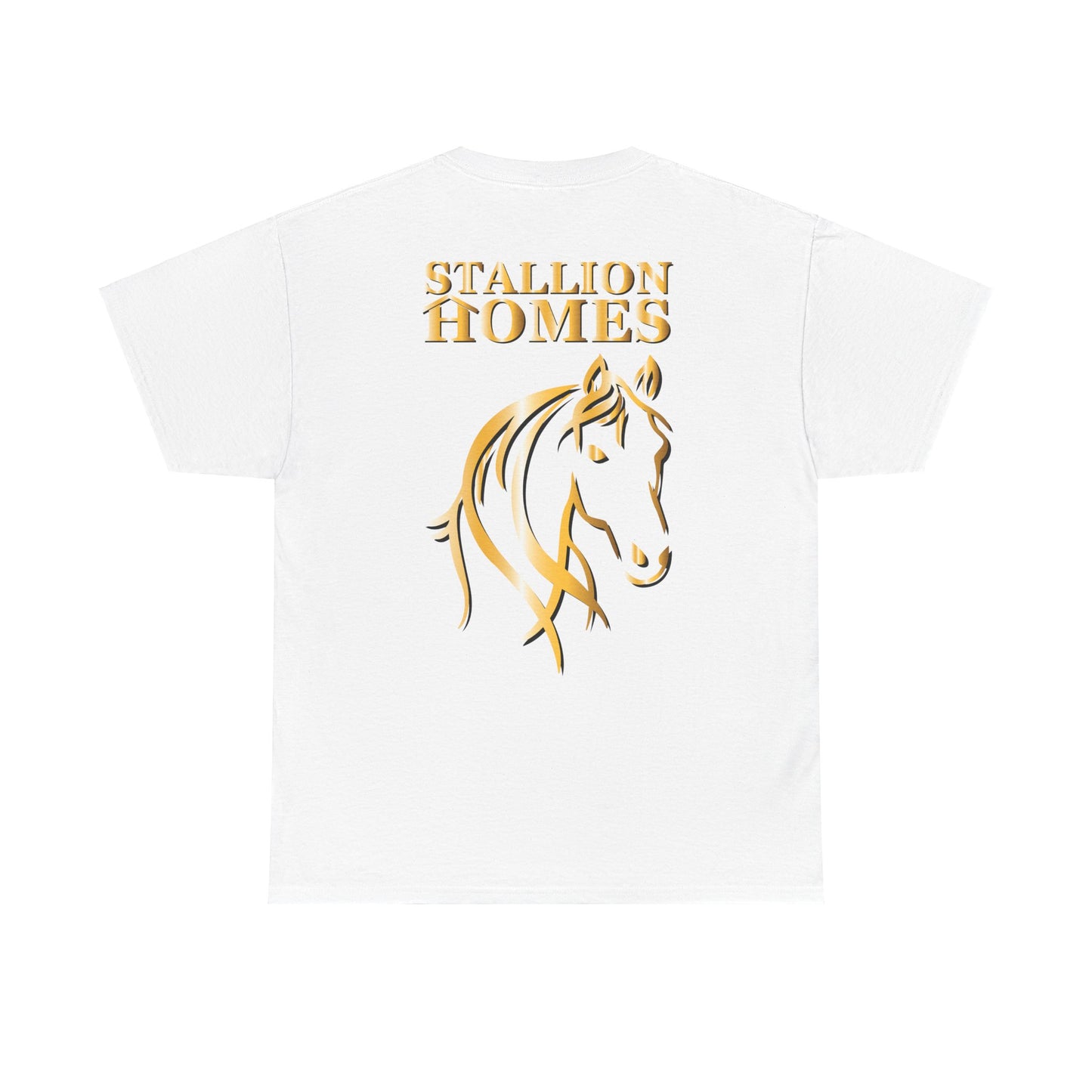 Stallion Homes Gold Back Only Heavy Cotton Tee