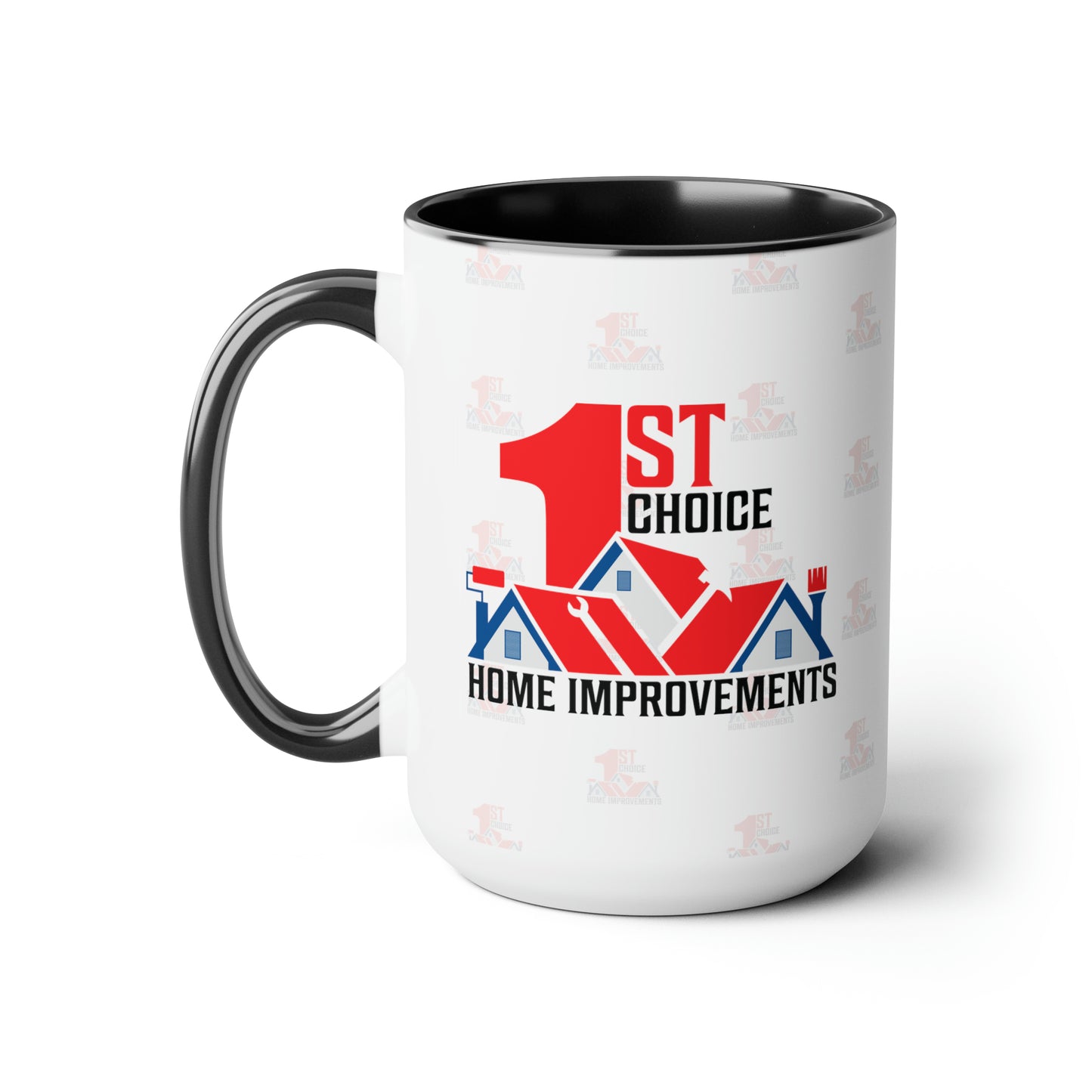 1st Choice Alternative Logo Two-Tone Coffee Mugs, 15oz