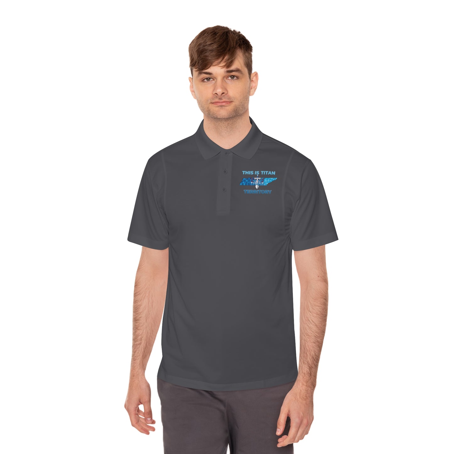 Custom t-shirt in polo style for Titans