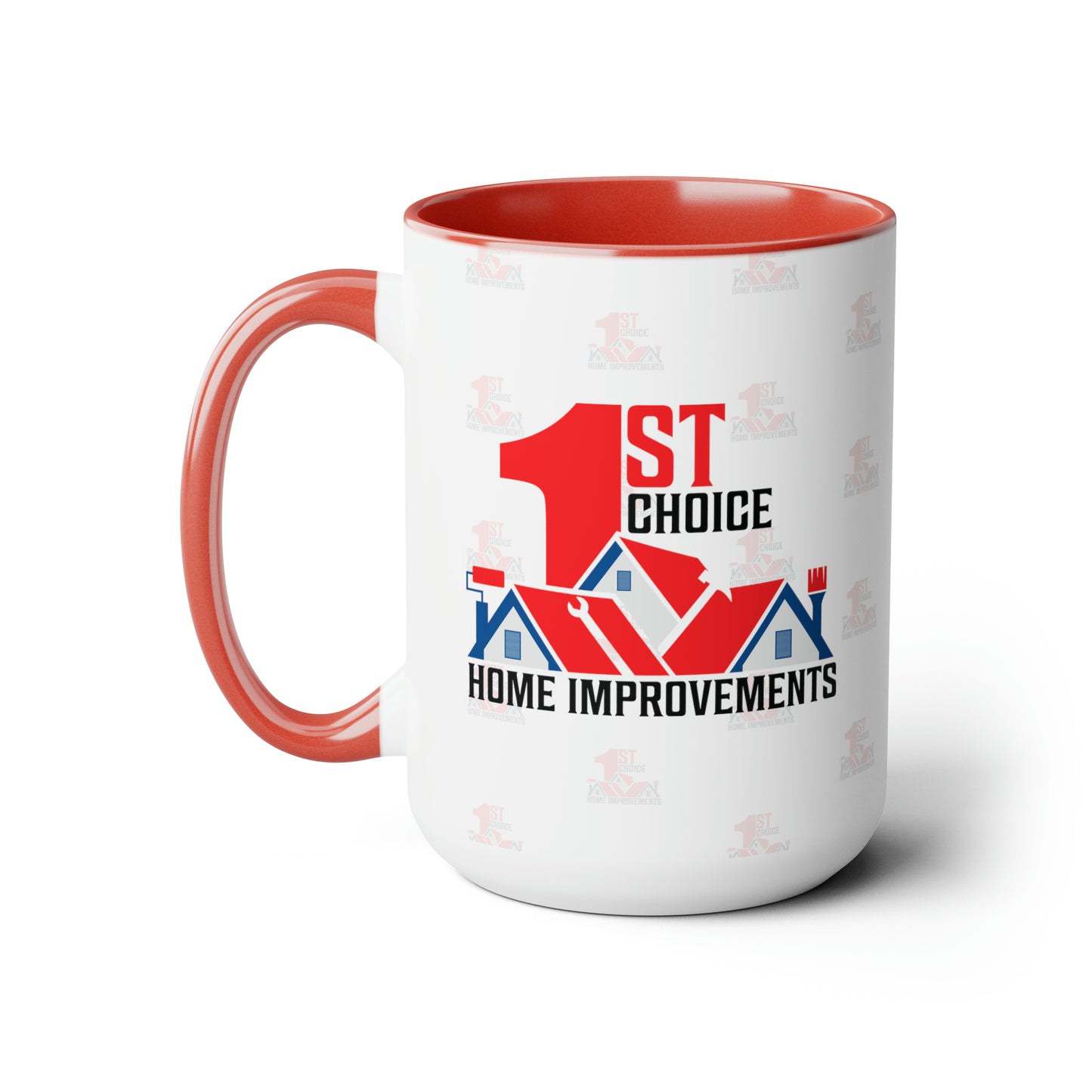 1st Choice Alternative Logo Two-Tone Coffee Mugs, 15oz