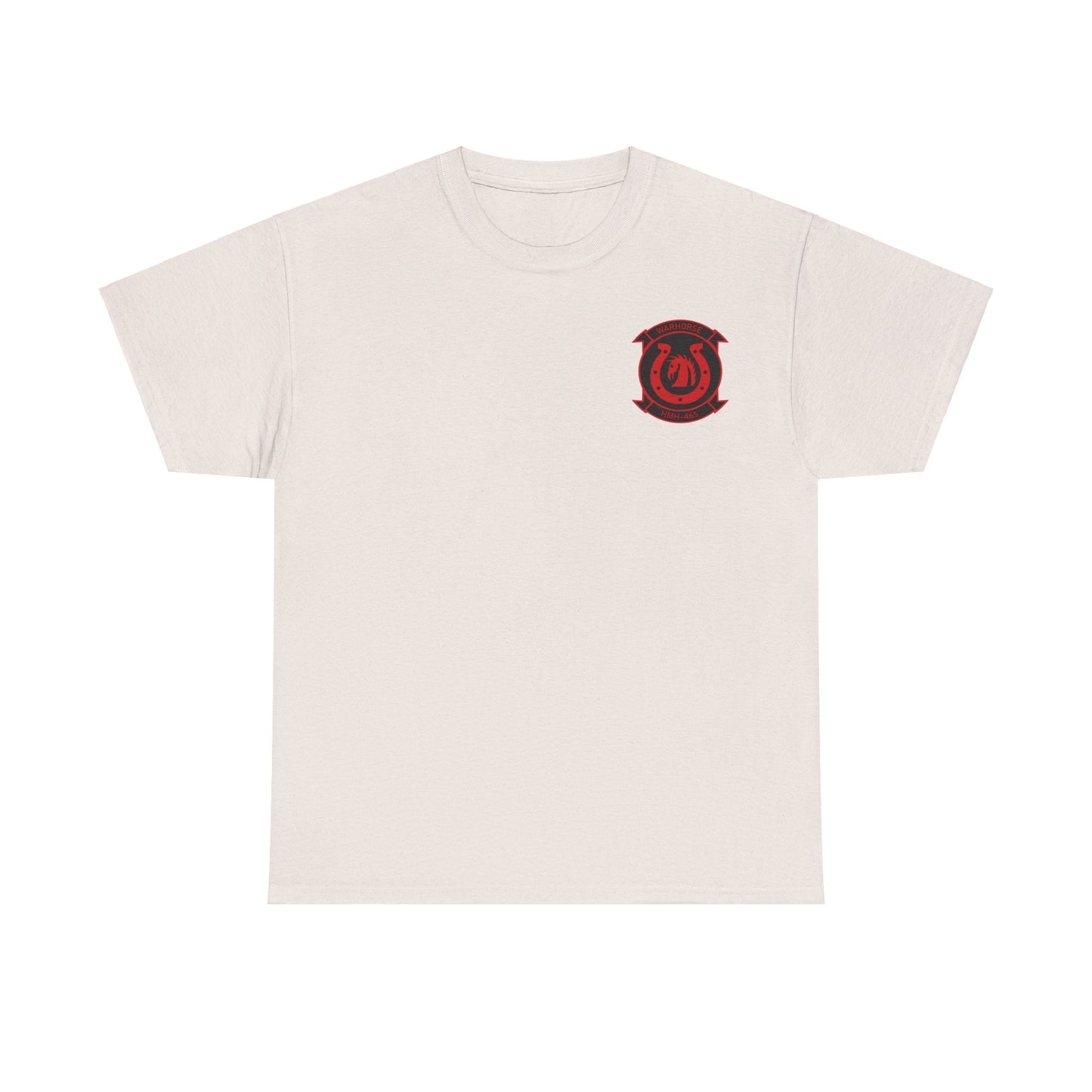 cotton tee with Warhorse and mission graphics