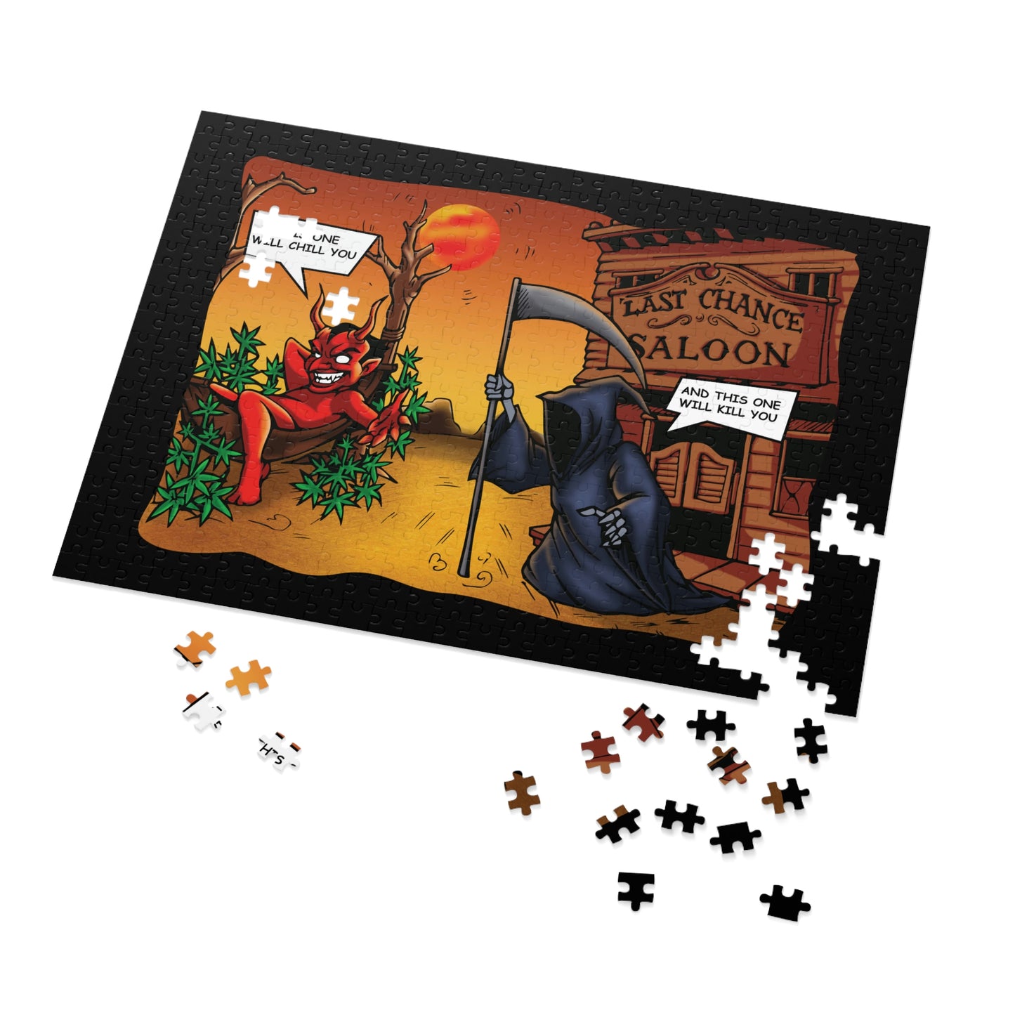 Last Chance Saloon puzzle capturing vintage vibe