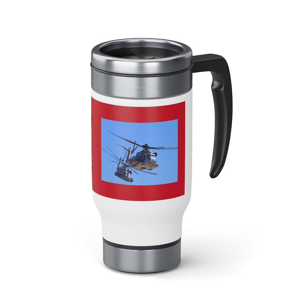 Dark Grey HMH-465 Stainless Steel Travel Mug with Handle, 14oz