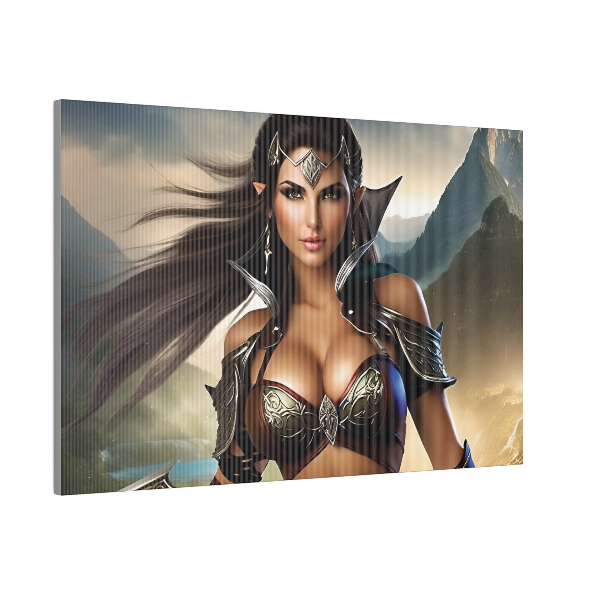 Radiant elven princess digital wall art