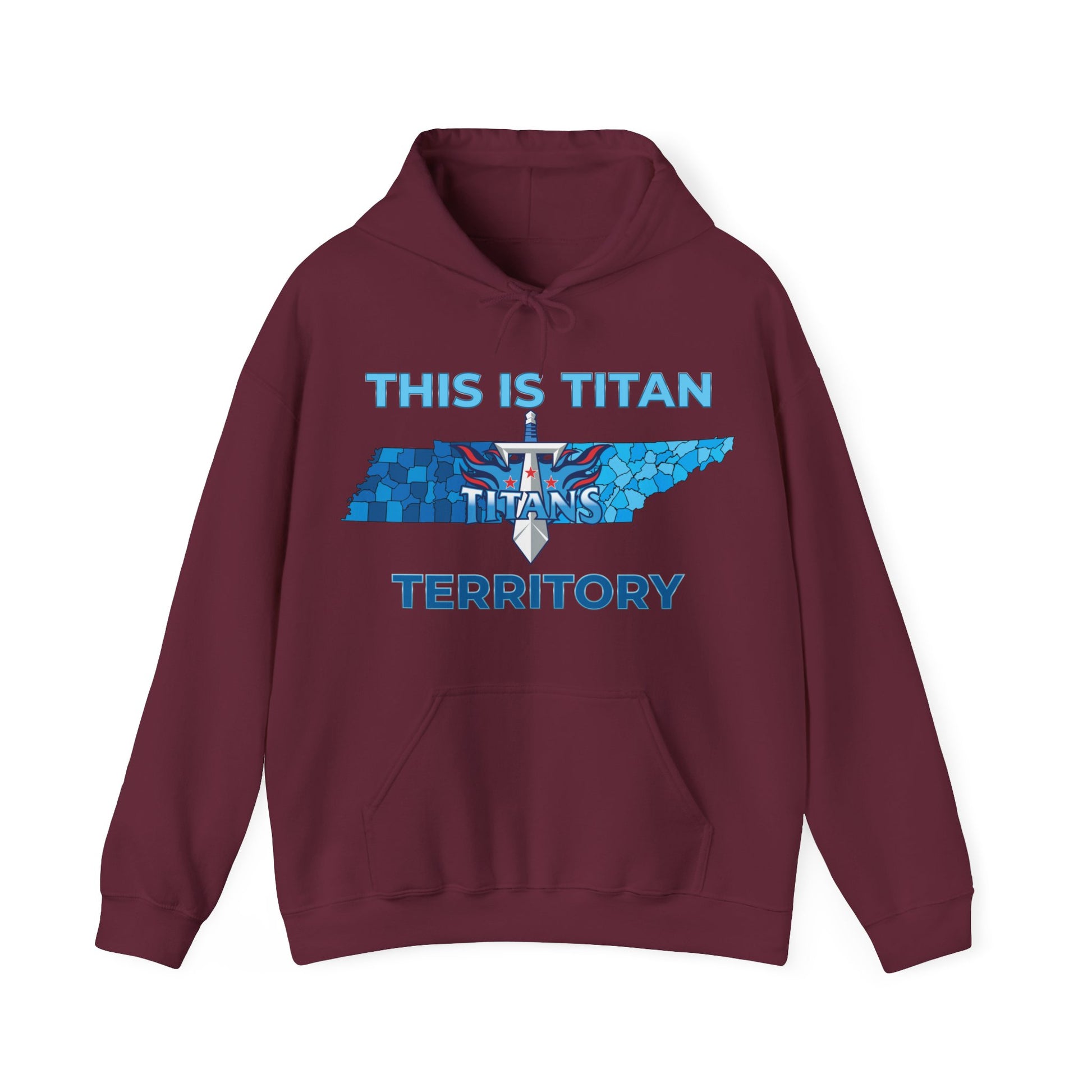 Tennessee Titans Territory graphic on hoodie