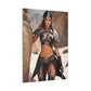 Mystical elf in protective armor art