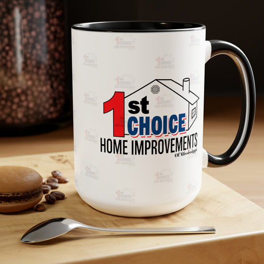 1st Choice of Mississippi Two-Tone Coffee Mugs, 15oz