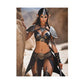 Fantasy artwork of armored elf woman