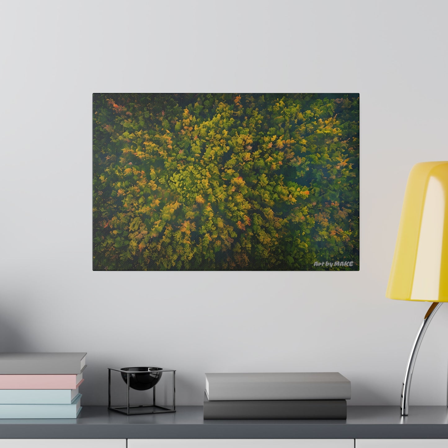 Nature's dense forest top view