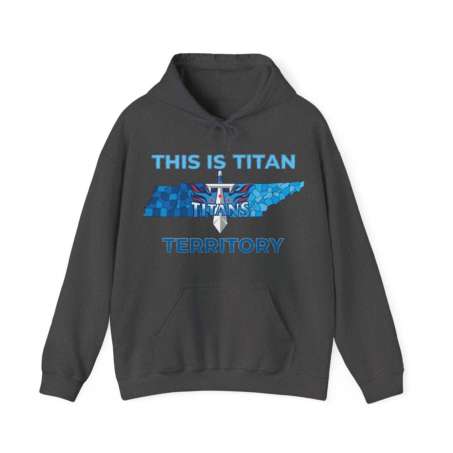 Bold Titan Territory slogan on hoodie