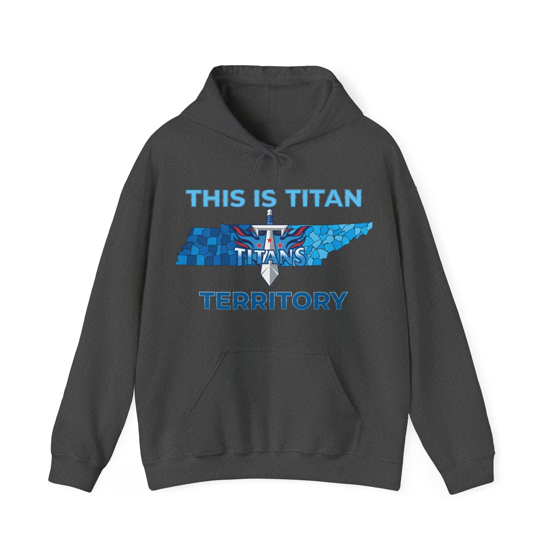 Bold Titan Territory slogan on hoodie