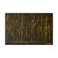 Sunlight through thick forest canopy