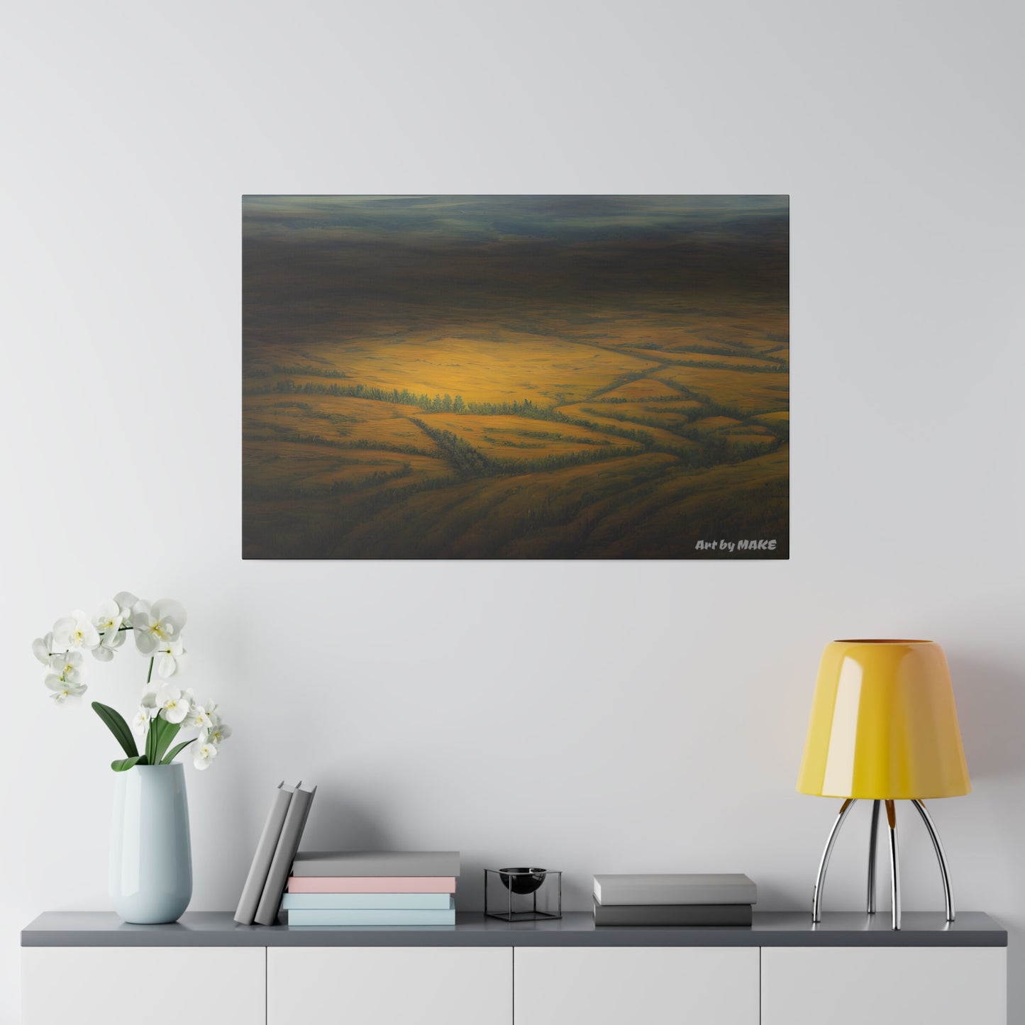 Serene forest canvas artwork
