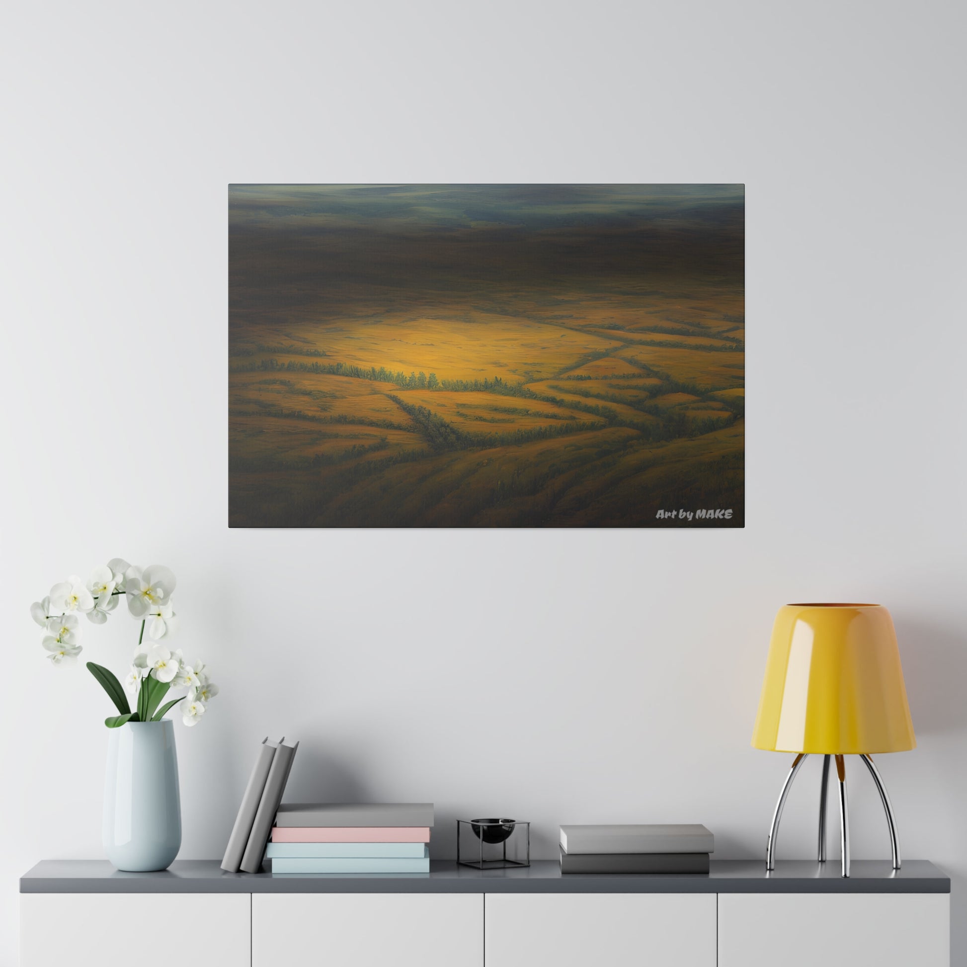 Serene forest canvas artwork
