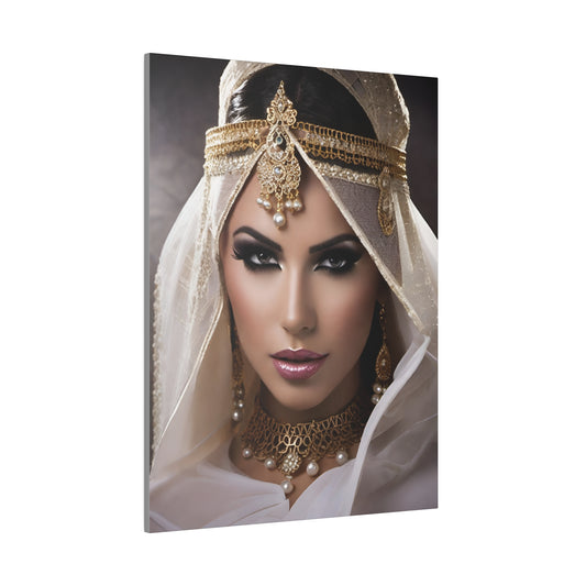 Fantasy artwork of veiled queen