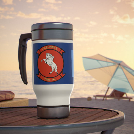 Dark Grey HMH-465 Stainless Steel Travel Mug with Handle, 14oz