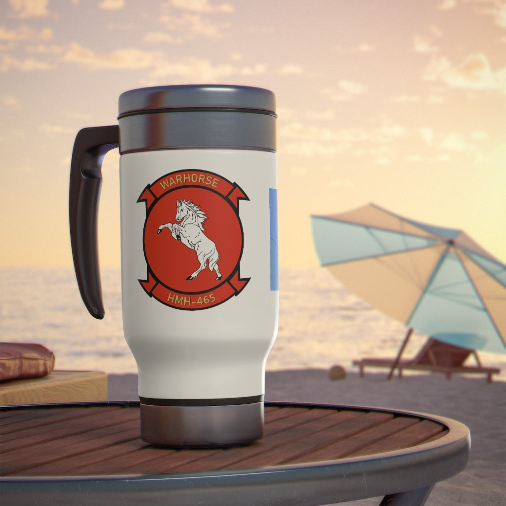Dark Grey HMH-465 Stainless Steel Travel Mug with Handle, 14oz