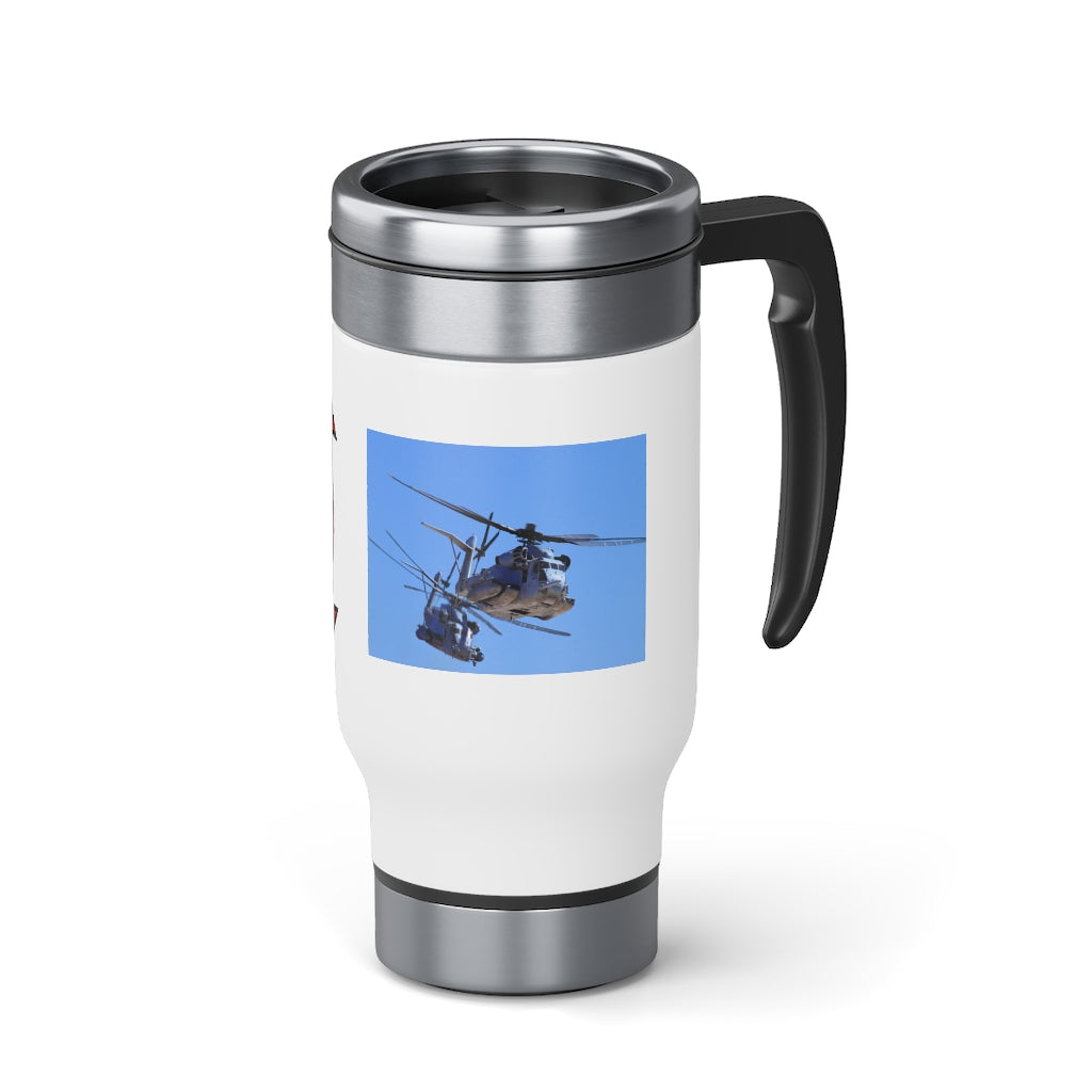 Dark Grey HMH-465 Stainless Steel Travel Mug with Handle, 14oz