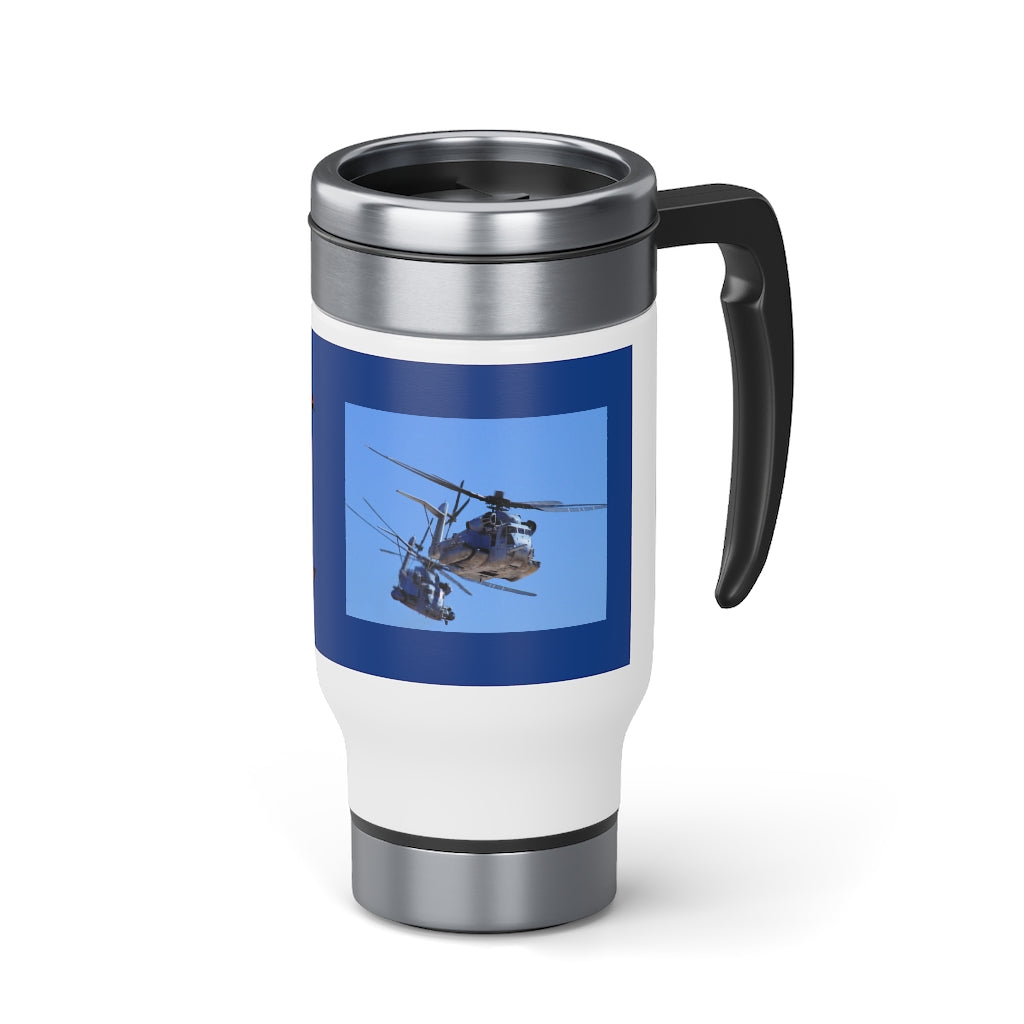 Dark Grey HMH-465 Stainless Steel Travel Mug with Handle, 14oz