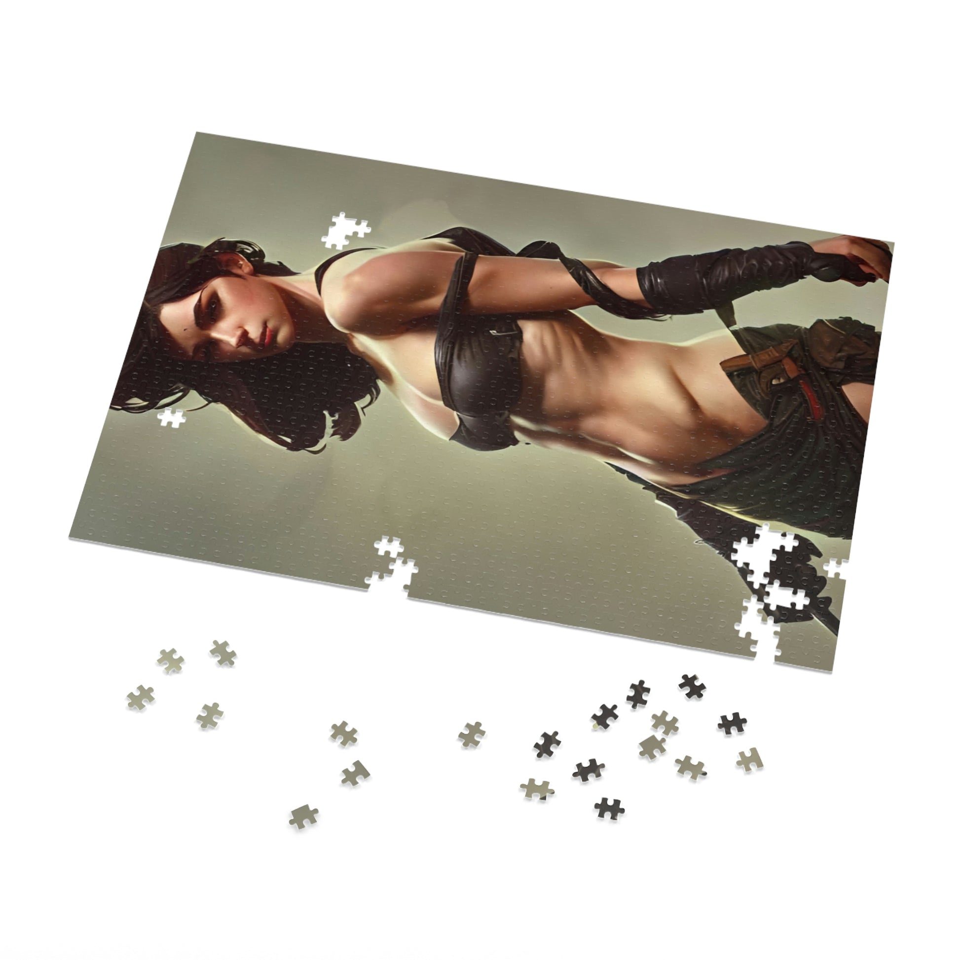 Female warrior jigsaw puzzle with fantasy theme