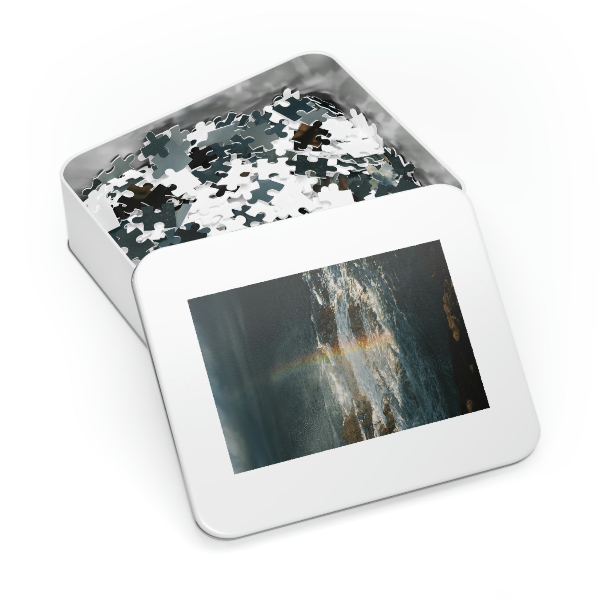 Rugged coastline in a detailed puzzle